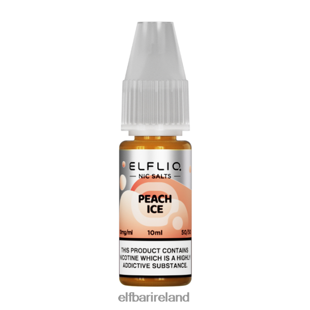 ELFBAR ElfLiq Nic Salts - Peach Ice - 10ml-20 mg/ml 6VTRB186